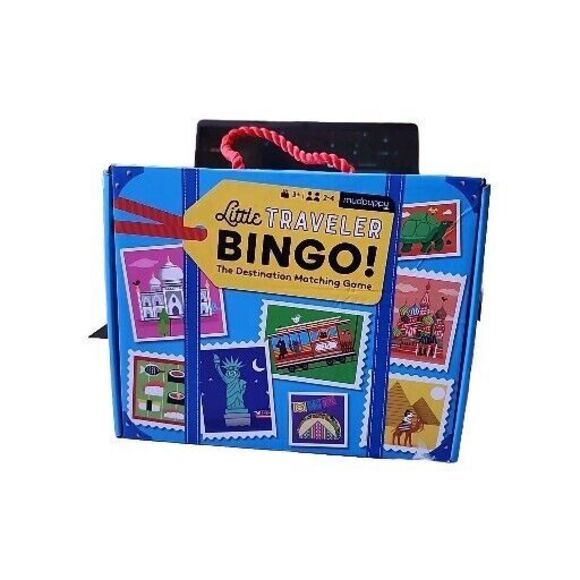 Little Traveler Bingo - The Destination Matching Game By MUDPUPPY 2-4 Players - Picture 1 of 9